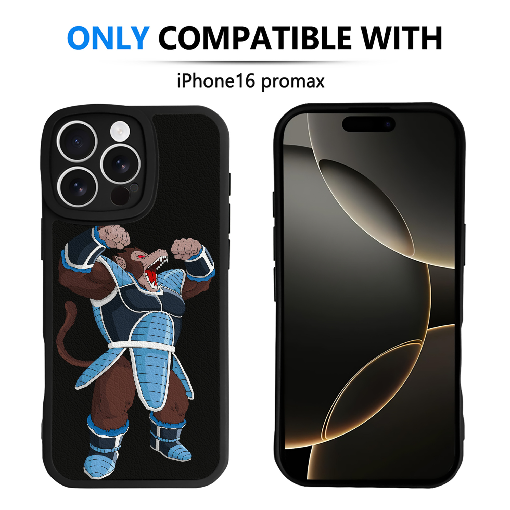 （画像用） ドラゴンボール DRAGON BALL 【iPhone 16シリーズ対応】シリコンスマホケース（レザー調） 材質：シリコン